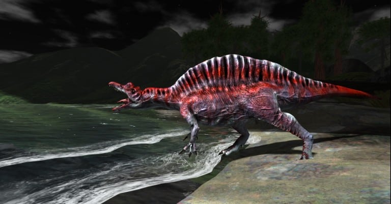 Spinosaurus Roaring